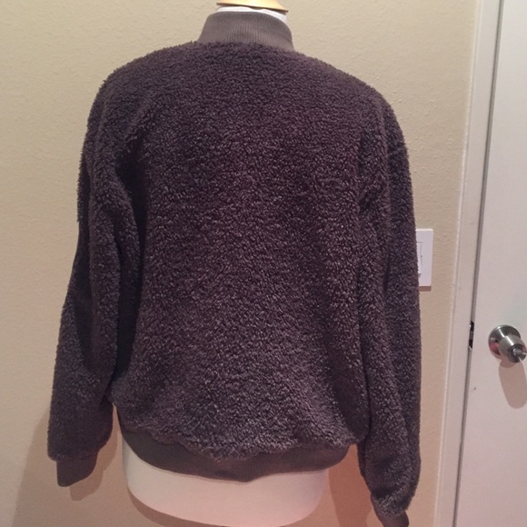 Free People Teddy Aviator Bomber Jacket M - Picture 4 of 4